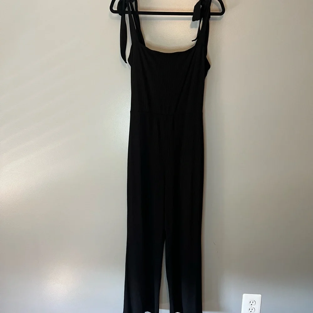 NWOT Reformation Jeans black sleeveless jumpsuit size L - Picture 10 of 11